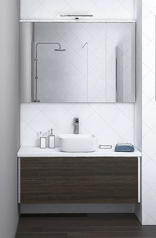 Тумба для комплекта AQUATON Брук 100 дуб феррара 1A202101BCDF0 - 1