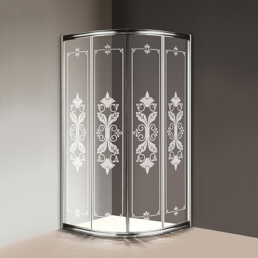 Душевой уголок Cezares Giubileo 90x90 см  GIUBILEO-R-2-90-SCORREVOLE-CP-Cr - 0