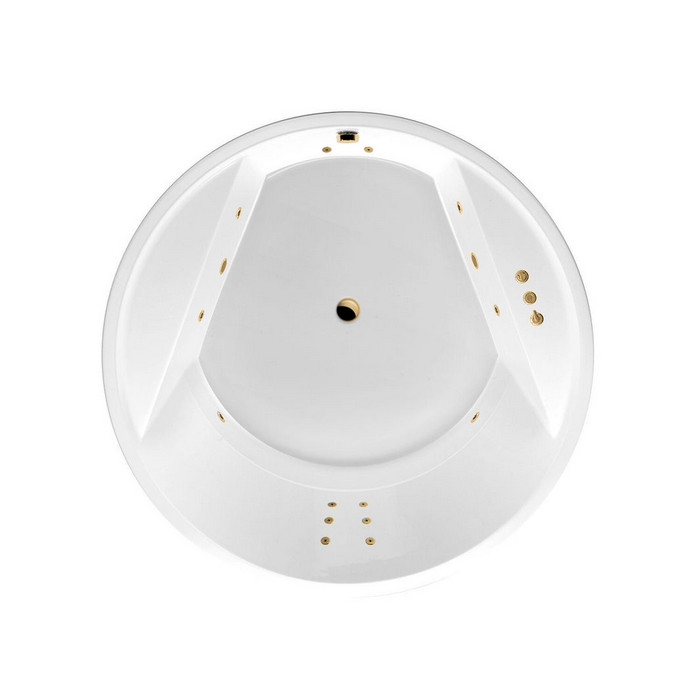 Ванна акриловая Excellent Great Arc Smart 160 с гидромассажем белый - золото WAEX.GRE16.SMART.GL - 0