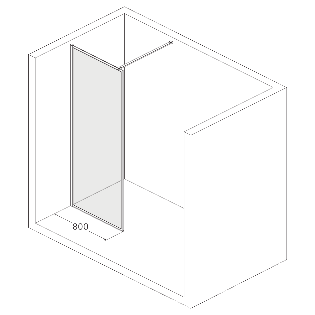 Душевая перегородка Iddis Slide SLI8BS7i23 Walk In 110x195 - 5