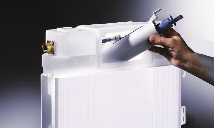 Верхняя панель TECElux с сенсорным  блоком управления, стекло черное 9650003 - 1