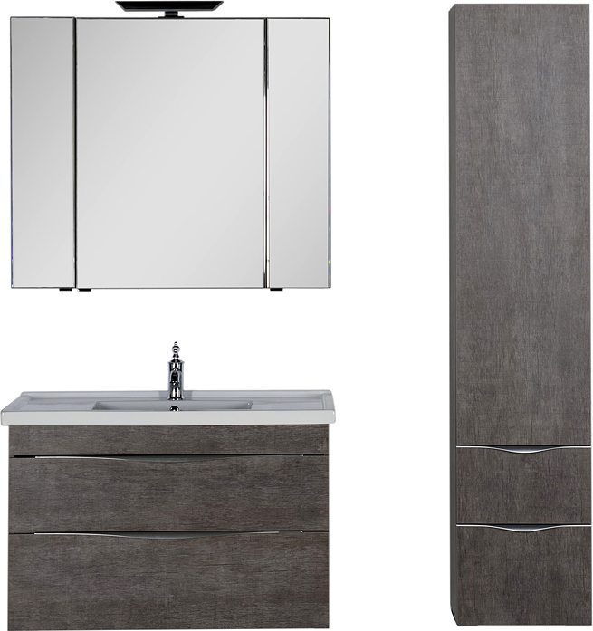 Тумба с раковиной Aquanet Эвора 100 дуб антик 183003 - 5