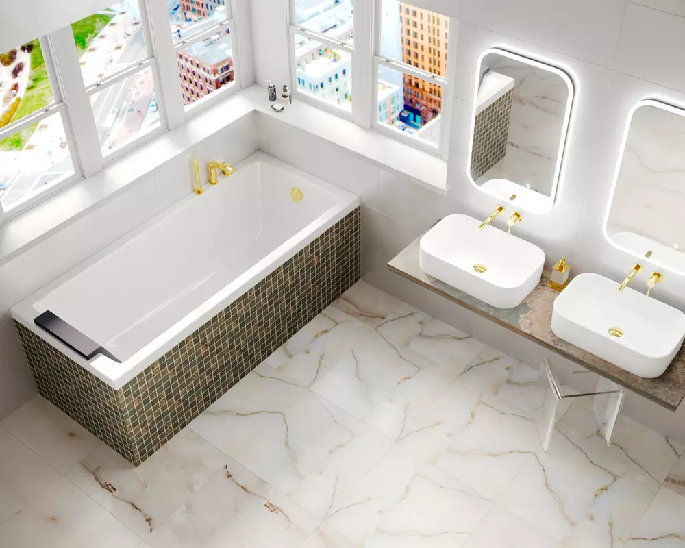 Ванна акриловая WHITECROSS Wave 170x70 белый 0101.170070.100 - 1