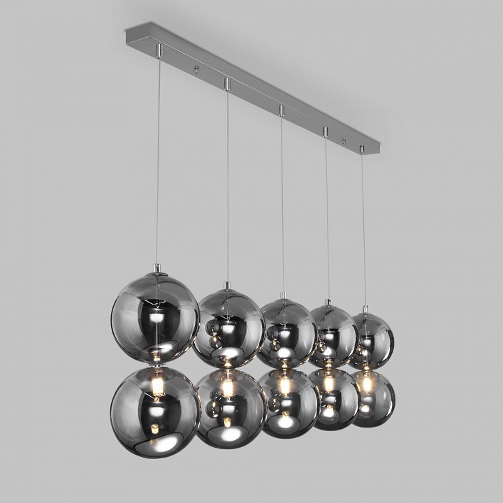 Подвесной светильник Eurosvet Selisa 50092/5 хром/дымчатый - 1