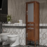 Шкаф-пенал Opadiris Мираж 45 R светлый орех