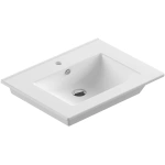 Мебельная раковина Sanita luxe Quadro 75 белый
