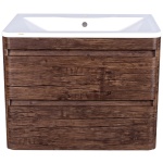 Тумба подвесная Атлантика 80, Люкс старое дерево, PLUS