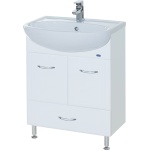 Тумба для комплекта Bellezza Уют 60 с нижним ящиком белая