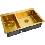 Мойка кухонная Zorg Inox PVD SZR-78-2-51 R bronze SZR-78-2-51-R BRONZE