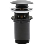 Донный клапан для раковины Omnires A706AT click-clack, антрацит