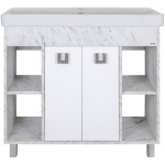 Тумба под раковину Misty Мия 90 белая глянцевая П-Ми01090-012