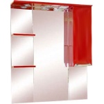 Зеркало Misty Жасмин 85 с подсветкой, красная эмаль R П-Жас02085-041СвП