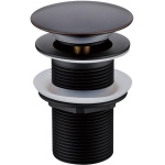 Донный клапан для раковины Boheme Black 612-B без перелива