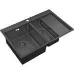 Мойка кухонная Zorg Inox PVD 5178-2-L grafit