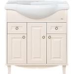 Тумба для комплекта Misty Шармель 80 светло-бежевая эмаль