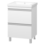 Тумба под раковину Misty Ингрид 60 белая глянцевая