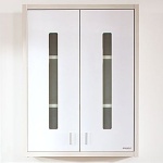 Шкаф Бриклаер Бали 60 светлая лиственница, белый глянец