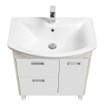 Тумба под раковину Aquaton Бекка 70 белый - светлое дерево 1A208701BAC20