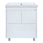 Тумба под раковину Misty Алиса 58 напольная, белая Э-Али01058-0112Я