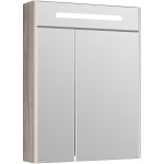 Зеркало-шкаф Aquaton Сильва 60 с подсветкой светлое дерево 1A216202SIW60