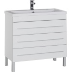 Тумба с раковиной Aquanet Верона 100 белая