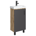 Тумба под раковину Onika Тимбер 45 серый матовый/дуб сонома (104509)