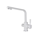 Смеситель Kaiser Decor 40144-10 для кухонной мойки, белый