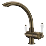 Смеситель Zorg Clean Water ZR 327 YF antique для кухонной мойки