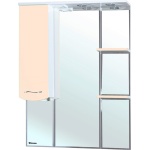 Зеркало-шкаф Bellezza Мари 85 L белый/бежевый