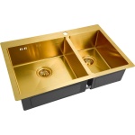 Мойка кухонная Zorg Inox PVD SZR-78-2-51 L bronze SZR-78-2-51-L BRONZE