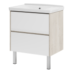 Тумба под раковину Misty Мускат 70 белая глянцевая