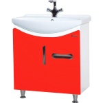 Тумба для комплекта Bellezza Лагуна 65 с ящиком, красная