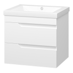 Тумба под раковину Misty Софт 60 белая глянцевая