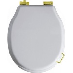 Крышка-сиденье Simas Lante LA003 белая, петли золото