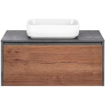 Тумба под раковину Vincea Chiara Mesa 100 серо-коричневая