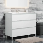 Тумба под раковину Sanvit Авеню-3 100 белый глянец kavenu3100w