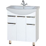 Тумба для комплекта Misty Лаванда 70 белая эмаль, с ящиками