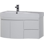 Тумба с раковиной Aquanet Сопрано 2-95  белая L