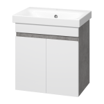 Тумба под раковину Misty Ронда 50 белая глянцевая