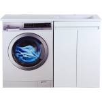 Тумба под стиральную машину Misty Фостер 55 белая глянцевая