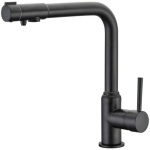 Смеситель Kaiser Teka 13044-9 для кухонной мойки, черный матовый