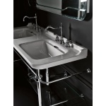 Kerasan Waldorf Металлическая структура для раковины 150см, со стеклянной полочкой, цвет хром  (из 2-х коробок: арт. 919590+920290 и 919801)