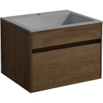 Тумба под раковину Vincea Chiara 60 темное дерево VMC-2C600TO
