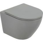 Чаша для подвесного унитаза BelBagno Colorato серый матовый, без сиденья (BB062CHR-GR)