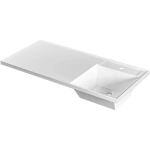 Раковина над стиральной машиной Санта Лидер 100 R белый