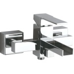 Смеситель для ванны с душем Remer Qubika Cascata QC05
