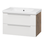 Тумба под раковину Misty Карат 90 светлое дерево матовая