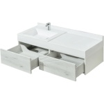 Тумба под раковину Aquaton Сакура 120 белый-светлое дерево 1A219701SKW80