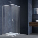 Душевой уголок Vincea Rapid 100х100 профиль хром стекло прозрачное VSS-3R90/10CL