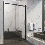 Душевая дверь в нишу Veconi Vianno VN-70 160 см, профиль черный VN70-160-01-19C4